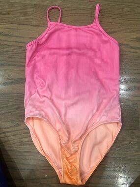 Girls Pink & Orange One-Piece Outfit – No Size Tag